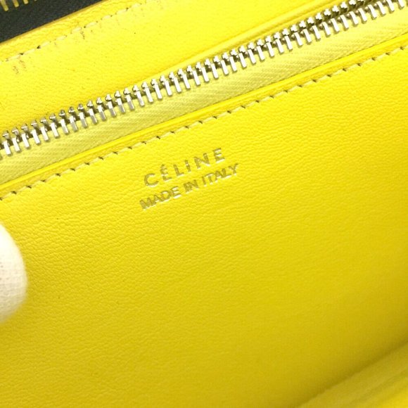 CELINE Logo Leather Zippy Zip Around Long Wallet - Picture 8 of 8